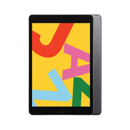 12 MONTH WARRANTY Free Shipping The Apple iPad 7th Generation features a 10.2-inch Retina display and is powered by the Apple A10 Fusion processor. As far as the cameras are concerned, the Apple iPad (2019) Wi-Fi on the rear packs an 8-megapixel camera. It sports a 1.2-megapixel camera on the front for selfies