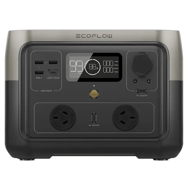 ECOFLOW RIVER 2 MAX PORTABLE POWER STATION W/ 500W AC OUTPUT & BUILT-IN 512WH (42AH@12V) BATTERY EFRIVER2MAX