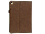 Synthetic Leather Flip Case with Stand for iPad 9.7 (2018/2017) / Pro 9.7 / Air 2 / Air - Brown