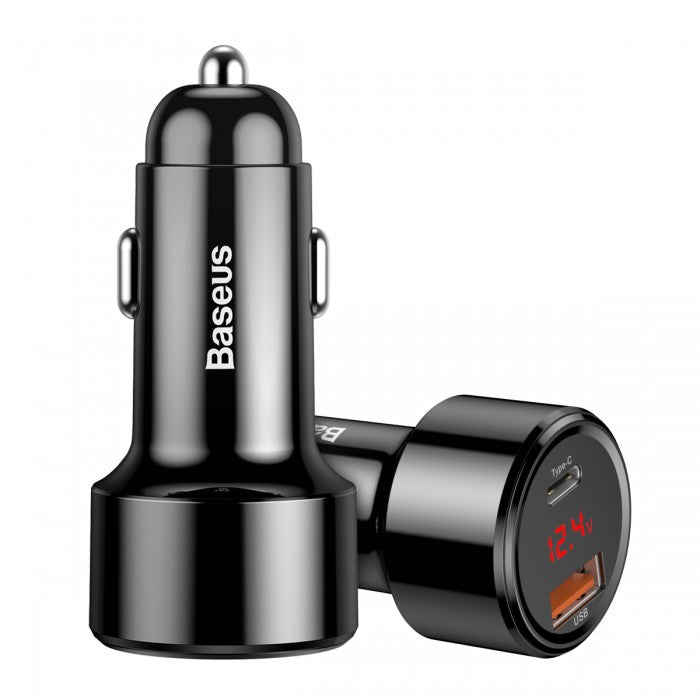 Baseus LED (45W) QC4+ / PPS / USB-PD Type-C Car Charger for Phone / Tablet