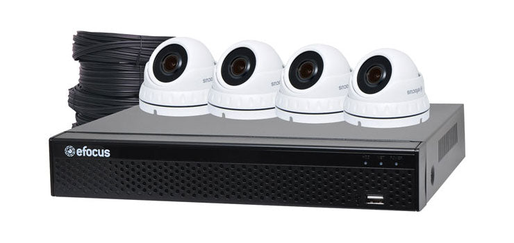5MP Surveillance CCTV DVR + 4 Camera Dome Package