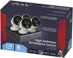 Concord 8 Channel HD DVR Package - 4x1080p Cameras